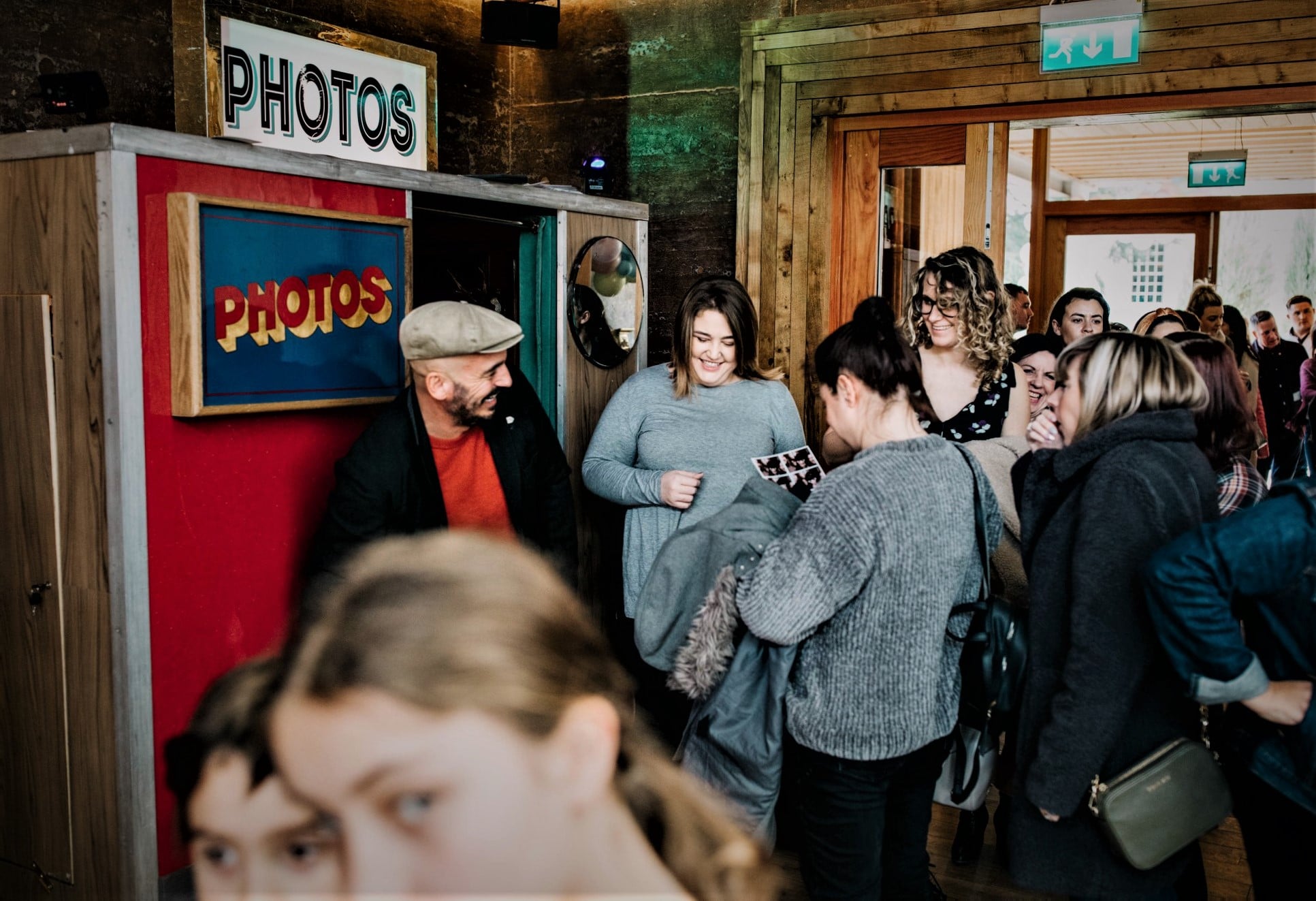 Mighty Booth team setting up equipment